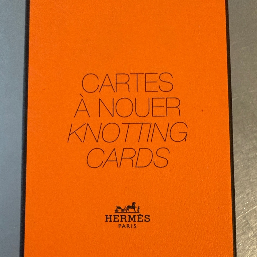 Hermès Knotting Cards - Iconic Orange UNOPENED
